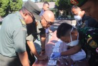 Test Urine Kodim Lampung Barat, Rabu 24 Juli 2024.
