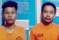 Paman tiri dan ayah bejat, pelaku perkosaan anak dibawah umur di Lampung Tengah yang ditangkap polisi, Kamis 25 Juli 2024, malam. | Polres Lamteng.