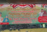 Persiapan pementasan wayang kulit dalam rangka HUT ke 87 Pekon Srikuncoro, Semaka, Tanggamus, Rabu 31 Juli 2024. Foto : Edi Hidayat/Media Prioritastv.com.