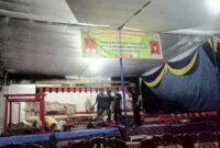 Kesiapan gelaran wayang kulit di Pekon Sidomulyo, Semaka, Tanggamus, Rabu 31 Juli 2024 | Edi Hidayat/Media Prioritastv.com.