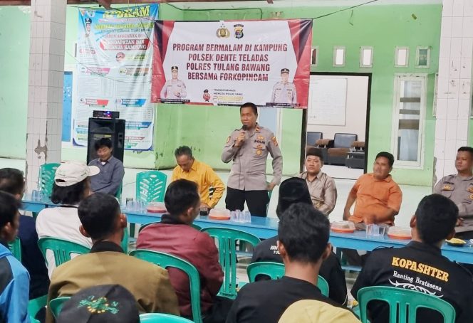 
 Iptu Zulian: Masyarakat Bratesana Adiwarna Apresiasi Program Bermalam di Tiap Kampung