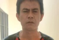 Hanggar Nasution (41), Pelaku Pembunuhan Suami Istri di Pugung, Tanggamus, Jumat 19 Juli 2024. Foto : Polda Lampung.