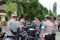 Pemeriksaan kendaraan dinas Polres Tangamis, Kamis 1 Agustus 2024. | Dok. Polres Tanggamus.