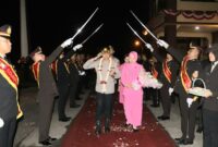 Pelepasan AKBP Benny Prasetya, Kapolres Pringsewu lama di Mapolres setempat, Kamis 1 Agustus 2024, malam | Dok. Humas Polres Pringsewu.