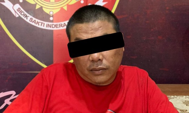 Tersangka RA saat diamankan Polres Metro Lampung atas kasus Curat, Jumat 2 Agustus 2024 | Dok. Polres Metro Lampung.