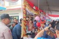 Kegiatan expo KKN-T Inovasi IPB University bersama UMKM di Kantor Camat Talang Padang, Tanggamus, Sabtu 3 Agustus 2024. | Asrul Ariski/Media Prioritastv.com.