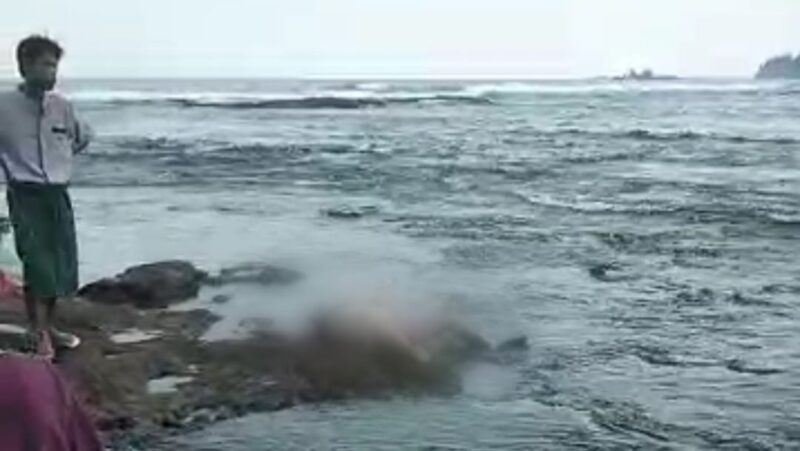 Kondisi korban saat pertama kali ditemukan warga, Sabtu 3 Agustus 2024, sore | Tangkapan Layar Video.
