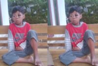 Anak yang ditemukan warga di Dusun Sukabaru, Kota Agung Timur, Tanggamus, Senin 5 Agustus 2024 | Dok. Irawansyah.