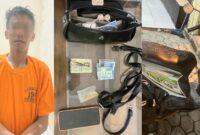 Kolase foto tersangka dan barang bukti yang diamankan polisi | Dok. Polresta Bandar Lampung.