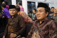 Ketua DPC Apdesi Tanggamus Mirza YB dan Sekretaris Sumadi saat mengahadiri temu pamit Kapolres Tanggamus, Senin 5 Agustus 2024 | Herdi/Media Prioritastv.com.