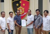 Jajaran DPC PKB Tanggamus saat melapor ke Polres Tanggamus, Selasa 6 Agustus 2024 | Dok. PKB Tangamus.