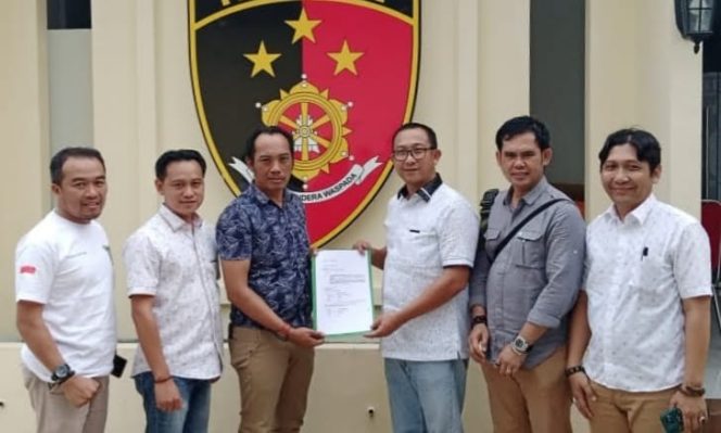 Jajaran DPC PKB Tanggamus saat melapor ke Polres Tanggamus, Selasa 6 Agustus 2024 | Dok. PKB Tangamus.