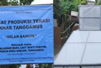 Kolase foto plang UKM dan bantuan alat pengering portabel dari Fakultas Pertanian Unila, Rabu 7 Agustus 2024 | Herdi/Media Prioritastv.com.