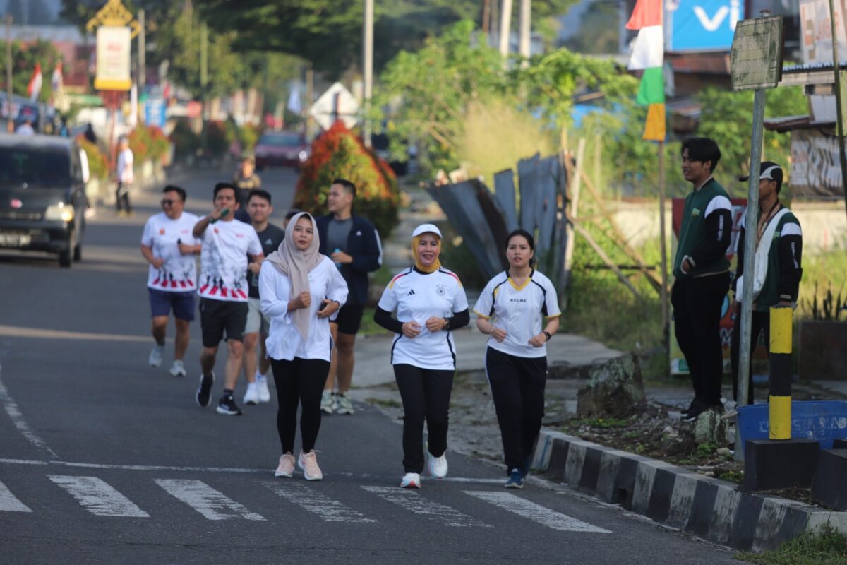 Peserta Fun Run Kabupaten Lampung Barat, Kamis 8 Agustus 2024.