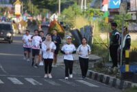 Peserta Fun Run Kabupaten Lampung Barat, Kamis 8 Agustus 2024.