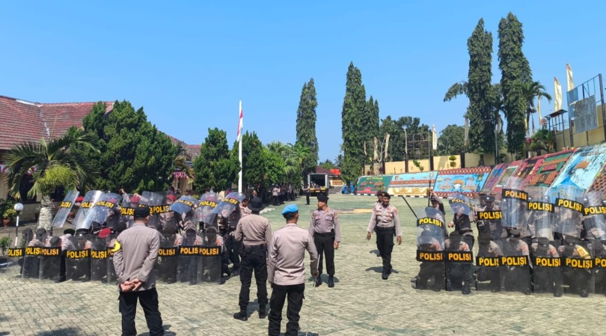 Latihan Dalmas Polres Tanggamus, Selasa 13 Agustus 2024.