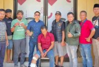 Tersangka S setelah ditangkap Polres Tulang Bawang Barat.