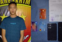 Tersangka AF dan barang bukti yang diamankan Polsek Kemiling, Bandar Lampung, Rabu 14 Agustus 2024 | Dok. Polresta Bandar Lampung.