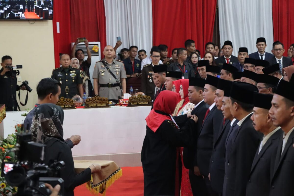 Pelantikan Anggota DPRD Tanggamus, Senin 19 Agustus 2024 | Herdi/Media Prioritastv.com.