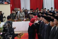 Pelantikan Anggota DPRD Tanggamus, Senin 19 Agustus 2024 | Herdi/Media Prioritastv.com.