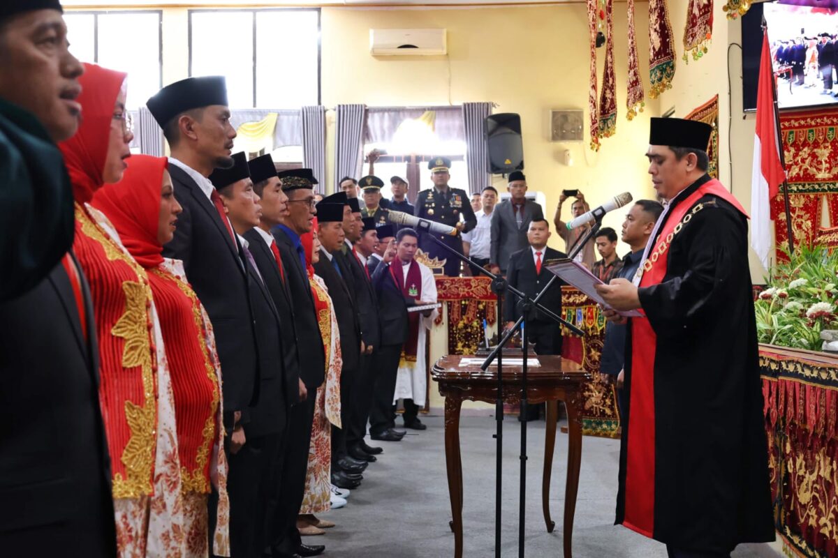 Pelantikan Anggota DPRD Lampung Barat Periode 2024 - 2029., Senin 19 Agustus 2024.