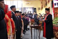 Pelantikan Anggota DPRD Lampung Barat Periode 2024 - 2029., Senin 19 Agustus 2024.