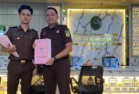 Pelimpahan berkas tersangka Waskito ke PN Tipikor, Tanjung Karang, Rabu 21 Agustus 2024.
