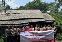 Bhakti sosial Polwan Polres Tanggamus, Kamis 22 Agustus 2024.