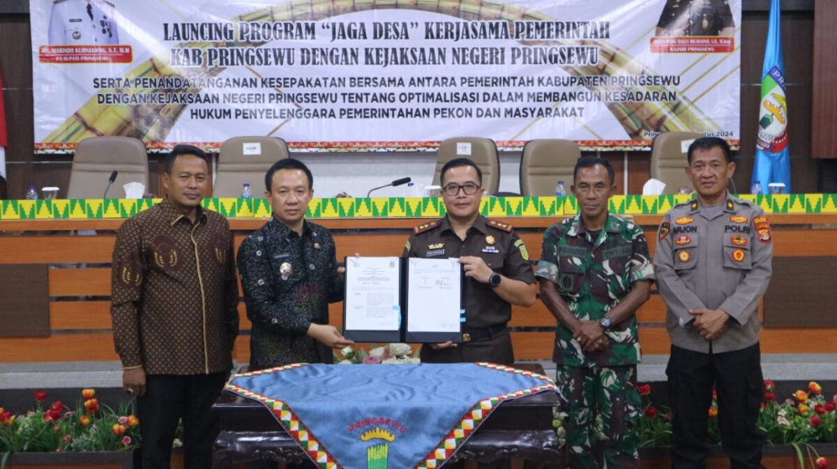 Peluncuran program Jaga Desa Pringsewu, Kamis 22 Agustus 2024.