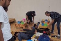 Keempat tersangka saat diringkus di sebuah rumah makan Pringsewu.