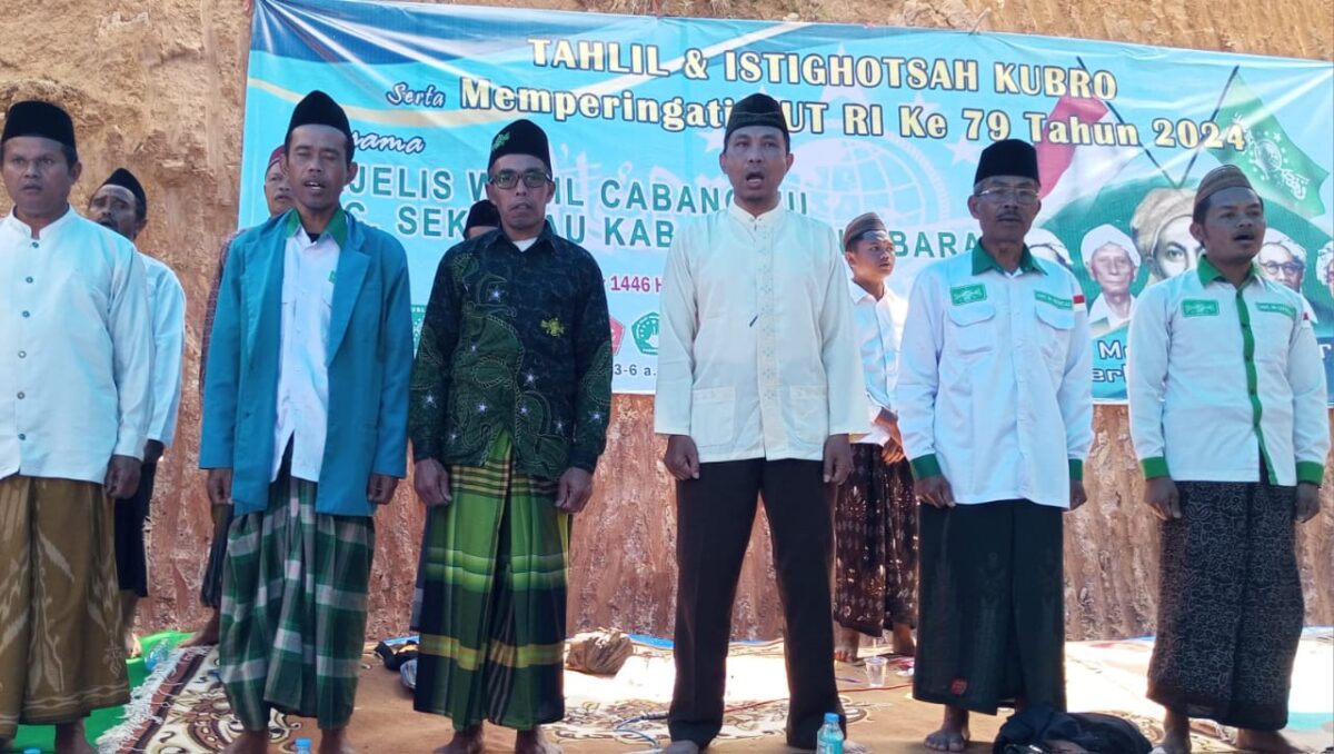 Tahlil dan Istighosah MWCNU Sekincau Lampung Barat, Minggu 25 Agustus 2024.