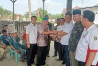 Pembagian BLT-DD tahap III di Pekon Teba, Kota Agung Timur, Tanggamus, Rabu 28 Agustus 2024.