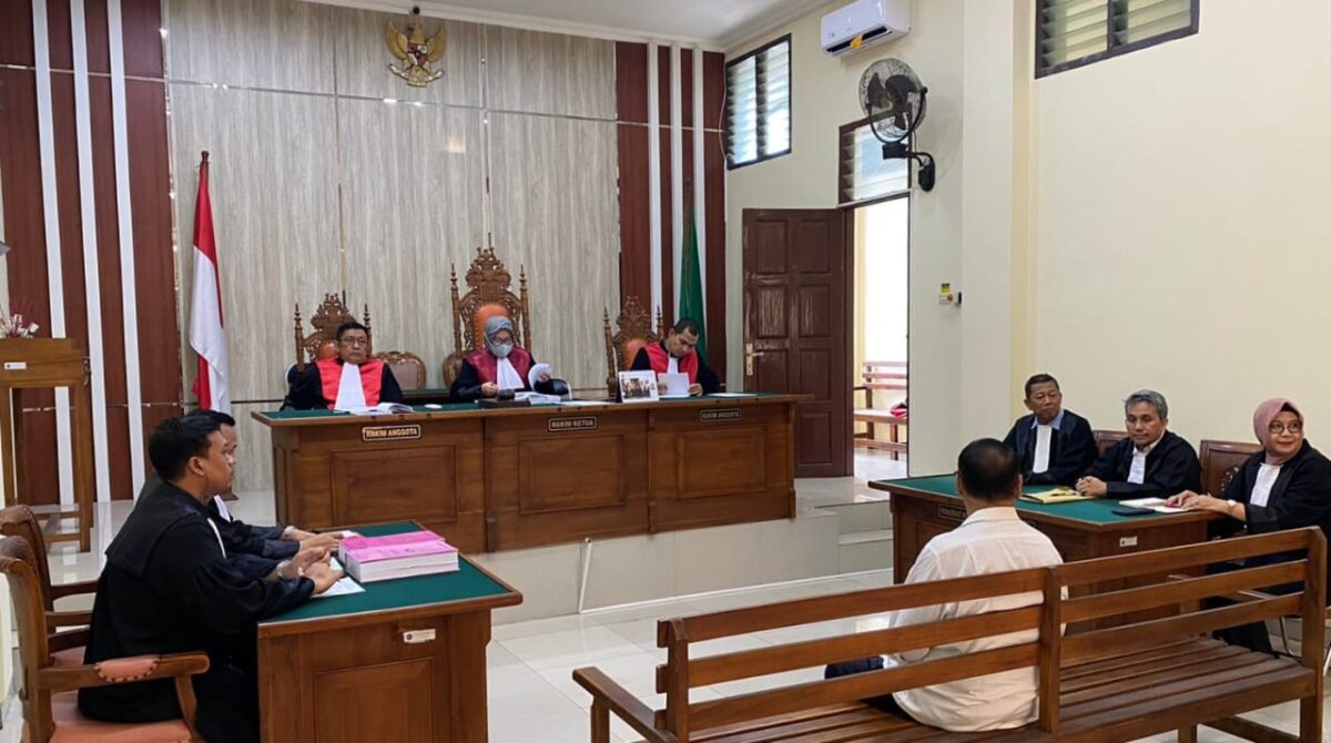 Sidang perdana kasus korupsi BPHTB waris dengan terdakwa Waskito Joko Suryanto di PN Tipikor Tanjung Karang, Rabu 28 Agustus 2024.
