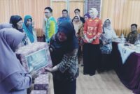 Penutupan pelatihan membatik bagi lansia di Pringsewu, Jumat 30 Agustus 2024.