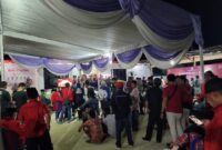 Situasi KPU Lampung Timur, Rabu 4 September 2024, malam.