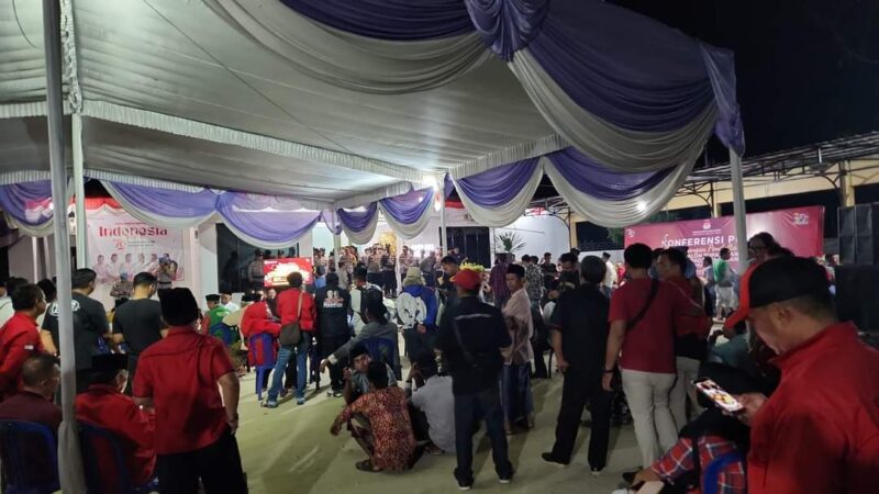 Situasi KPU Lampung Timur, Rabu 4 September 2024, malam.