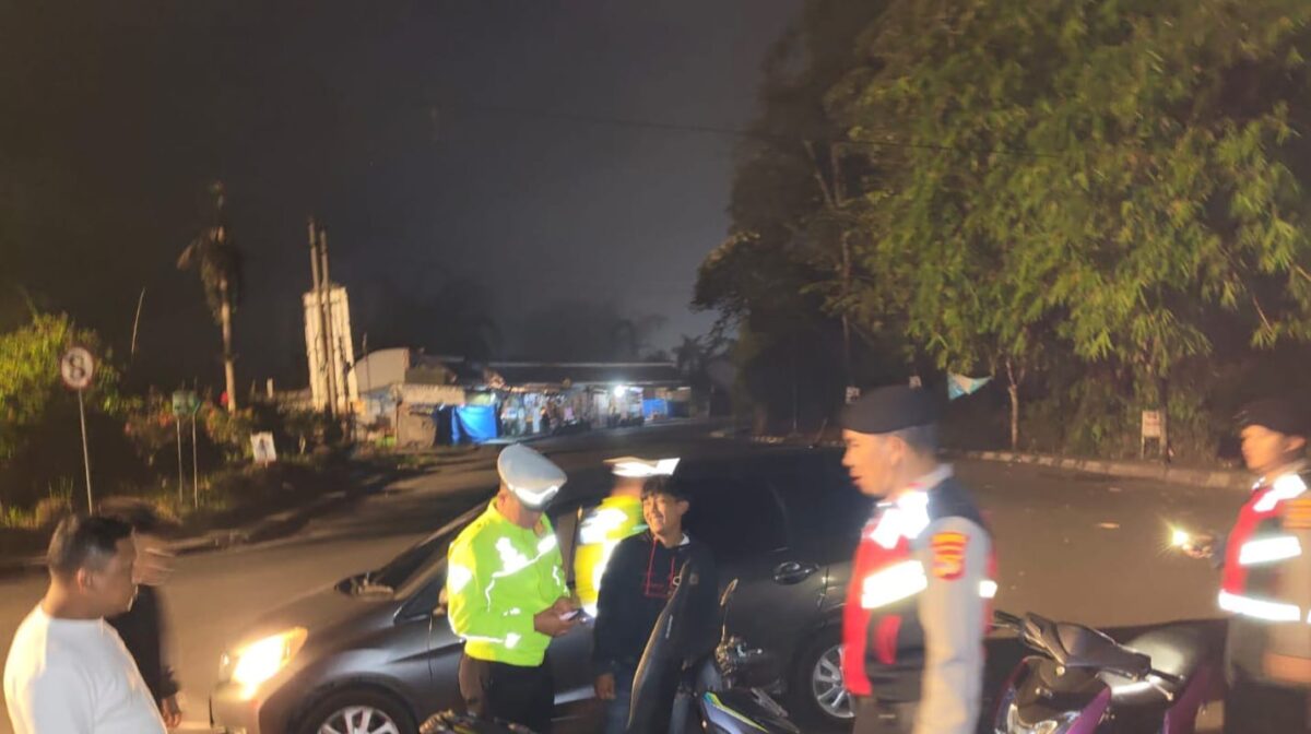 Patroli skala besar Polres Lampung Barat, Minggu 1 September 2024.