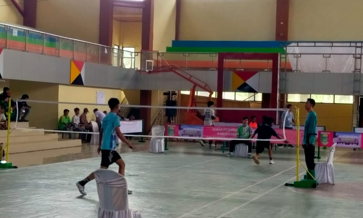 Pembukaan Kejuaraan Multi Event Dispora Tanggamus di GOR Ratu, Kota Agung, Senin 2 September 2024 | Herdi/Media Prioritastv.com.