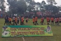 Pembukaan Open Turanamen Dandim Cup, di Lapangan Pemkab Lampung Barat, Senin 2 September 2024.