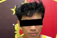 Uday, tersangka penganiayaan terhadap IRT di Metro, Lampung usai ditangkap, Selasa 3 September 2024.