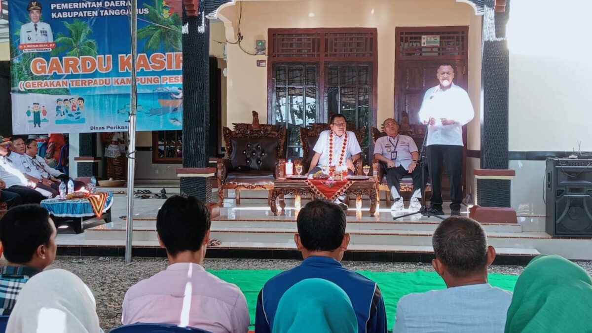 Launcing Gardu Kasir, Dinas Kelautan dan Perikanan Tanggamus di Way Nipah, Pematang Sawa, Rabu 4 September 2024 | Herdi/Media Prioritastv.com.