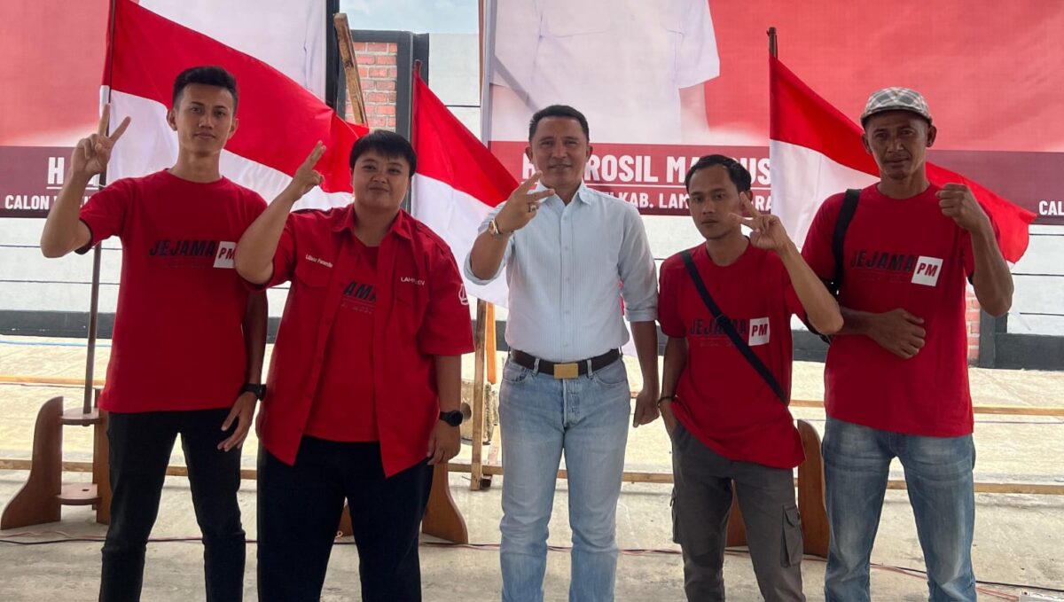 Jejama PM usai nyatakan dukungan kepada Parosil Mabsus dan Mad Hasnurin dalam Pilbup Lampung Barat 2024, Rabu 4 September 2024.