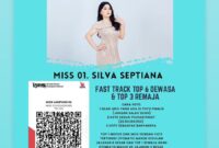 Silva Septiana Finalis Miss Lampung 2024.