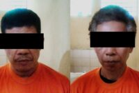 Dua tersangka pencurian sapi Limousin di Lampung Tengah yang berhasil ditangkap polisi.