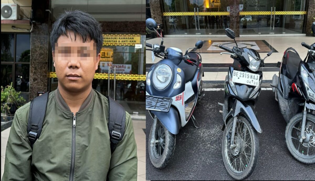 Tersangka dan barang bukti yang berhasil diamankan polisi, Senin 9 September 2024.