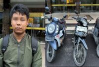 Tersangka dan barang bukti yang berhasil diamankan polisi, Senin 9 September 2024.