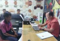 Tersangka FR saat diperiksa penyidik Polres Bulukumba, Selasa 10 September 2024.