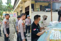 Pemeriksaan urine anggota Polres Tanggamus, Selasa 10 September 2024.