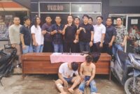 Dua tersangka Curanmor yang dilumpuhkan Polres Lampung Tengah, Selasa 10 September 2024.