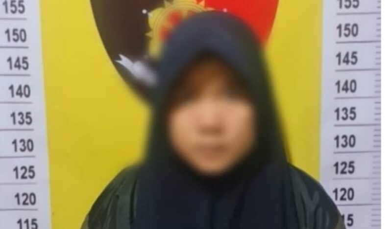 Pelaku AM sebelum dipulangkan kepada keluarganya, Rabu 11 September 2024. Dok.  Polres Pesawaran.